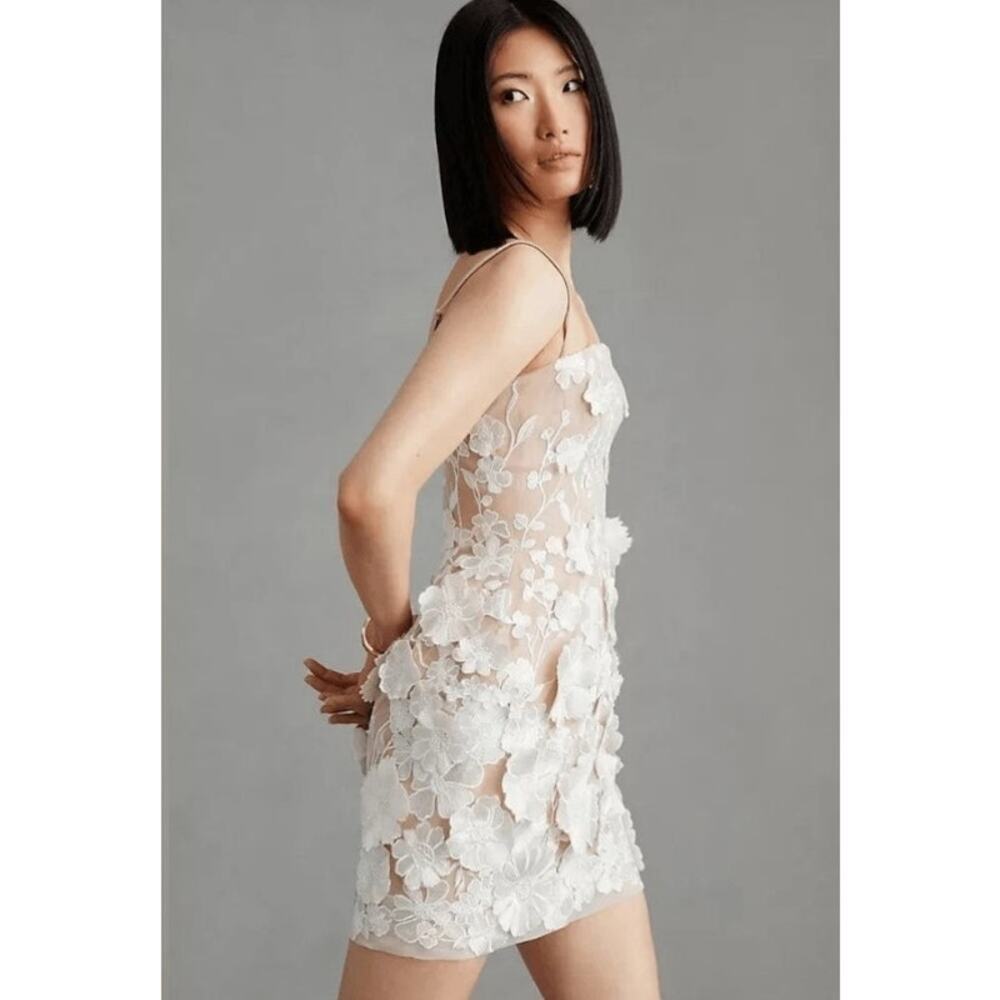 Helsi Hilma White 3D Floral Mini Dress - Picture 3 of 16